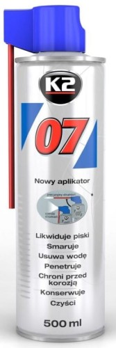 wielozadaniowy preparat K2 - odrdzewia, smaruje, konserwuje