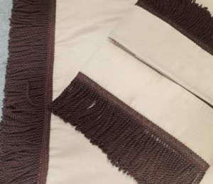 zasłony przednie podwójne  