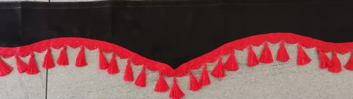 falbana ozdobna na przednią szybę do samochodu ciężarowego