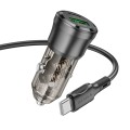 ładowarka samochodowa, gniazdo USB+typ C