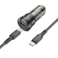 ładowarka samochodowa, gniazdo USB+typ C