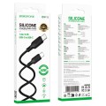 silikonowy kabel do szybkiego ładowania z końcówkami  typu-C (USB-C)