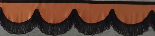 falbana w stylu holenderskim na przednią szybę do samochodu ciężarowego