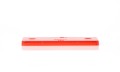 odblask czerwony prostokątny 96x42mm, otwory montażowe
