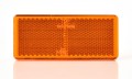 odblask pomarańczowy prostokątny , samoprzylepny,  
96x42 mm