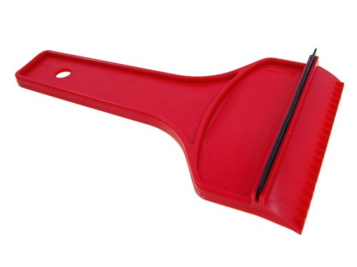 skrobaczka plastikowa do szyb samochodowych z gumką