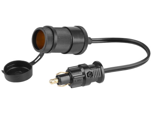 adapter do gniazda zapalniczki (wtyczka DIN+gniazdo EURO) 12/24V