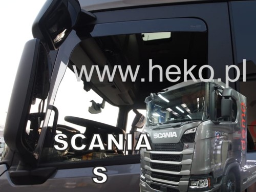 owiewki HEKO na szyby  boczne Scania R / S nowa generacja od 2017