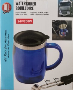 kubek termiczny z grzałką 24V