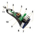 ładowarka samochodowa 3xUSB, 12/24 V