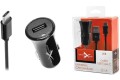 ładowarka samochodowa USB + kabel USB typ C, 12/24 V