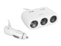 rozgałęziacz gniazda zapalnicki 12/24 V, 3 gniazda EURO, 2 xUSB