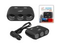 rozgałęziacz gniazda zapalniczki 12/24 V, 3 gniazda EURO, 2 porty USB
