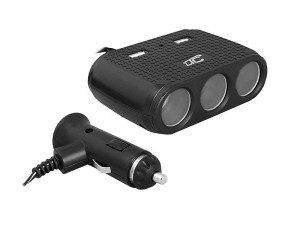 rozdzielacz 3 gniazda+2xUSB   