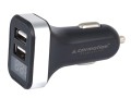 ładowarka samochodowa  2xUSB z voltomirzem, 12/24V