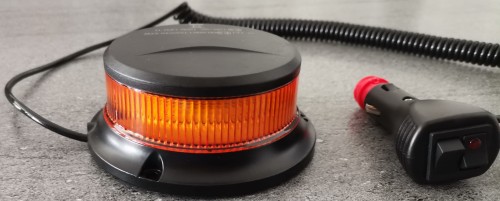 lampa ostrzegwaczo-błyskowa z magnesem, 12/24V, 27W, 18 LED