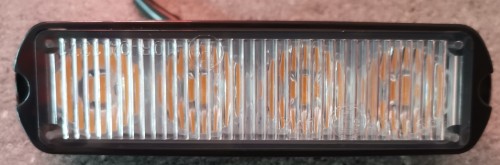 ostrzegawcza lampa błyskowa, pomarańczowa 4 LED, 12/24 V