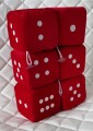 LUCKY DICE: kostka szczęścia z przyssawką na szybę do samochodu, 10x10cm