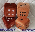 LUCKY DICE: kostka szczęścia z przyssawką na szybę do samochodu, 10x10cm