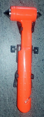 młoteczek bezpieczeństwa do wybjania szyb z nożem do pasów bezpieczeństwa