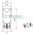 żarówka diodowa Bosma T10,  24V