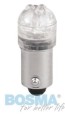 żarówka diodowa 4 LED, BA9s, 24V,  niebieska, Bosma