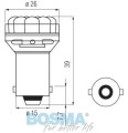 żarówka diodowa 24 LED, BA15s, 24V,  biała, Bosma